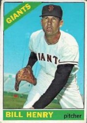 1966 Topps Baseball Cards      115     Bill Henry